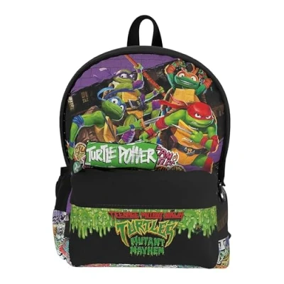 Image de CYPBRANDS Tortugas Ninja Mochila Juvenil Adaptable A Trolley Mutants, Sac à Dos Mixte Enfant, Multicolore, Taille Unique