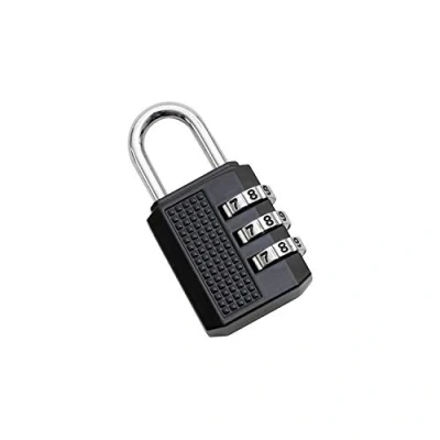 Image de HMF 3506 02 Cadenas à combinaison 3 places 5 x 1 cm Noir