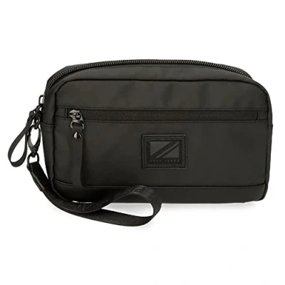 Image de Pepe Jeans Hoxton Sac à main Noir 24,5 x 15 6 cm Polyester et PU, Multicolore, Talla única,