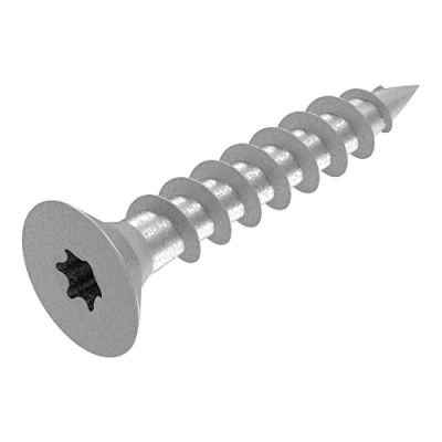 Image de SECCARO Lot de 250 vis à bois pour panneaux d&#039;aggloméré, 4 x 20 mm, en acier inoxydable V2A VA A2, avec filetage complet, TX/six pans creux