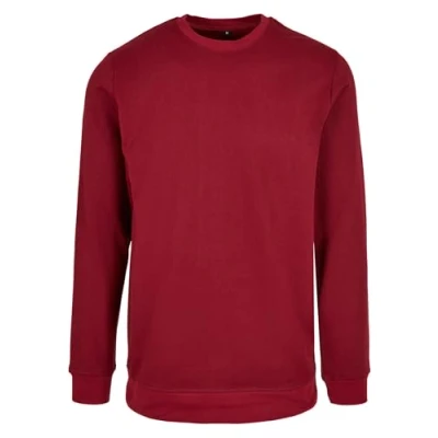 Image de Build Your Brand Basic Crewneck Maillot de survtement, Bordeaux, L Homme