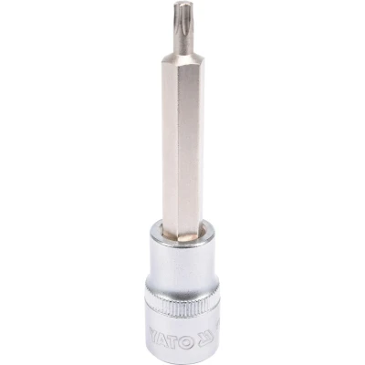 Image de YATO YT 04322 Clé à douille Torx DIN3120 T27 Acier d&#039;outil, chrome vanadium