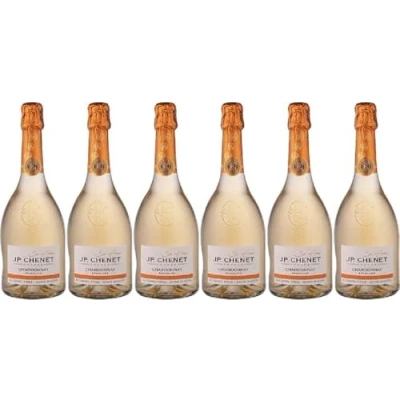 Image de J.P. Chenet So Free Sparkling Chardonnay Vin blanc pétillant Sans alcool arômes ajoutés, goût authentique Origine : France (6 x 0.75 L)