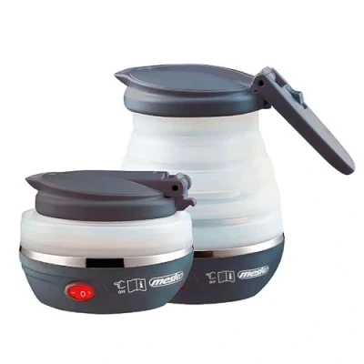 Image de Bouilloire Électrique Pliable, 0,6 litre, Silicone, sans BPA Mesko MS1375 750W Blanc 04140