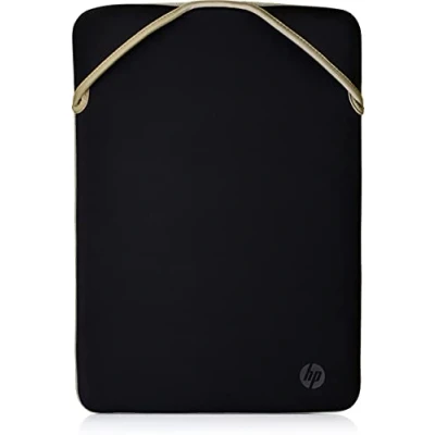 Image de HP PC Protection réversible pour Ordinateur Portable jusqu&#039;à 15,6, Design réversible, Noir/doré 2F2K6AA