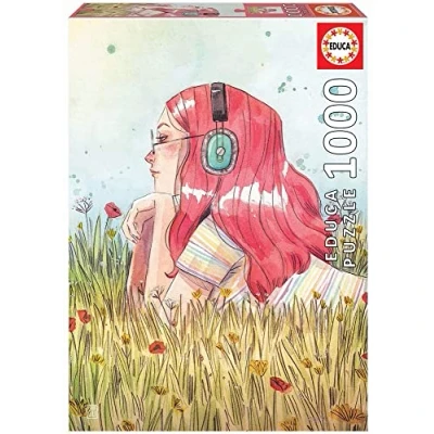 Image de Educa Puzzle de 1000 pièces pour Adultes Esther Gili Juin. Comprend Fix Tail l&#039;accrocher Une Fois l&#039;assemblage terminé. À partir 14 Ans (19030)