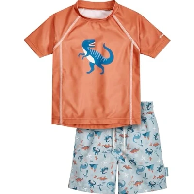 Image de Playshoes Ensemble de Maillot Bain, Ocker Set Dino, 110/116 Enfant Unisexe