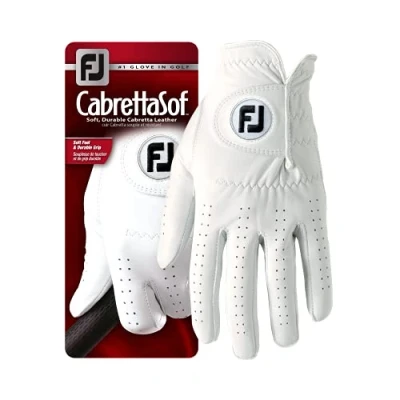 Image de FootJoy CabrettaSof Gants de Golf à la Main Droite (Composite), Blanc, M
