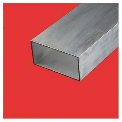 Image de Commentfer Tube rectangulaire alu 100x50 Epaisseur en mm 4 mm, Longueur metre 1 metre, Sections 100 x 50