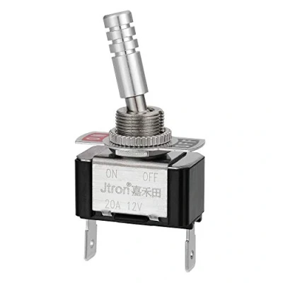 Image de Jtron Interrupteur à bascule 12V 20A/24V 10A 2 P SPST ON OFF broches Rocker Toggle Switch pour voiture camion