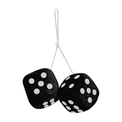 Image de CARPOINT Fuzzy Dice 0510080 Désodorisant noir