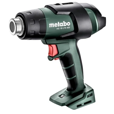 Image de metabo HG 18 LTX 500 (610502850) Souffleur à air Chaud sans Fil V en Carton, Tension de la Batterie : V, débit d&#039;air 200/160 l/Min, température l&#039;air 300/500 C