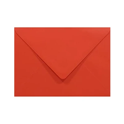 Image de Netuno 100 enveloppes rouges B6 125x175 mm Rainbow 80g enveloppe rouge rabat pointu colorées décoratives pour invitations mariage Noël cartes de voeux anniversaire fêtes lettres