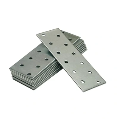 Image de OMIDEAS 10 x Plaques d&#039;assemblage perforée plates (120 40 2) Connecteur de réparation, raccord, en acier galvanisé