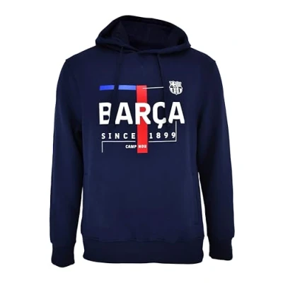 Image de FC Barcelona Sweat à Capuche Officiel Text Barça, Unisexe, XXL