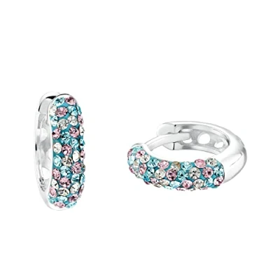Image de Prinzessin Lillifee boucles d&#039;oreilles créoles en argent sterling 925, pour enfants, avec Preciosa, 1,2 cm, argent, livrées dans une boîte cadeau, 2034001