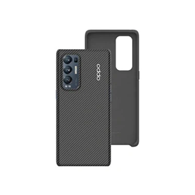 Image de OPPO Coque en Kevlar pour Smartphone Find X3 Neo, Protection Téléphone Portable, 5x Plus Résistant que l&#039;Acier, Anti Choc et Secousse, Prise Main Confortable, Durable Léger, Noir
