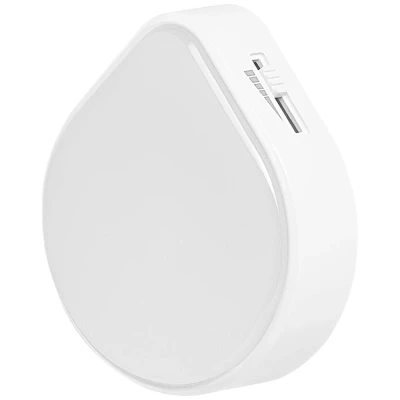 Image de LEDVANCE Veilleuse LUNETTA RAINDROP, capteur de lumière du jour et mouvement, 0,5W, 15lm, blanc, design goutte, blanc chaud 3000K, dimmable, prise UE intégrée, utilisation en intérieur