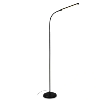 Image de BRILONER Lampadaire LED à intensité variable pour la décoration du salon et lecture, Lampe orientable, de salon, Touch, éclairage indirect, noir