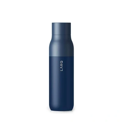 Image de LARQ Bottle Twist Top 500ml Bouteille d&#039;eau en acier inoxydable isolée Thermos, sans BPA réutilisable pour le camping, bureau et les voyages, Monaco Blue