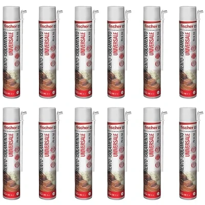 Image de Fischer 12 pièces mousse polyuréthane PU 1K 750 ml, universelle, utilisation manuelle