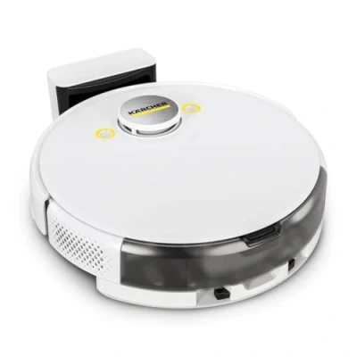 Image de Kärcher Aspirateur Robot et Laveur RCV 5, Commande par Appli, Navigation Laser LiDAR, Cartographie, Détection de Pièces &amp; Obstacles, 5000 Pa, Autonomie : 120 MN, pour Sols Durs Tapis