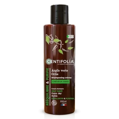 Image de Centifolia Shampooings Shampooing crème cheveux gras Ortie/Argile verte 200ml