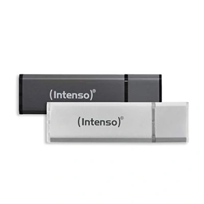 Image de Intenso Alu Line 2PACK Clé USB, 32Go Argent &amp; Anthracite 3521480