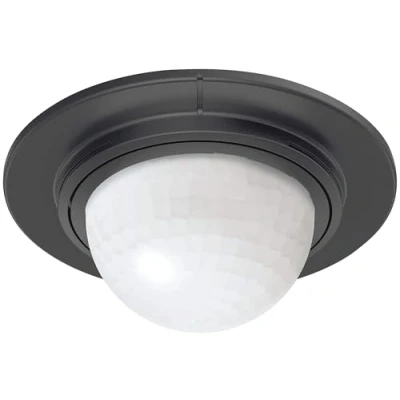 Image de Steinel détecteur de mouvement encastré IS 360 1 noir, portée 4 m, convenable aux LED