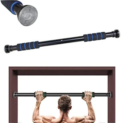 Image de FFitnes FFitness Sbarra 2 Way Barre de Traction pour Porte Mixte, Noir Gris, Taille Unique
