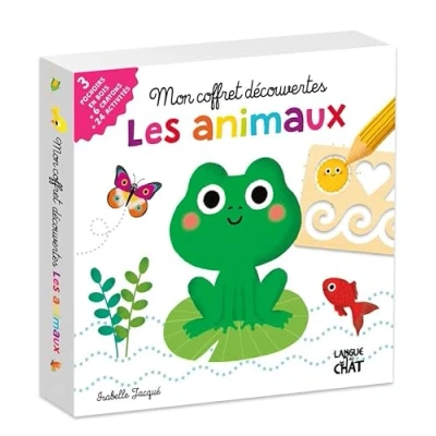 Image de Mon Coffret découvertes Les animaux avec pochoirs en bois Dès 3 ans