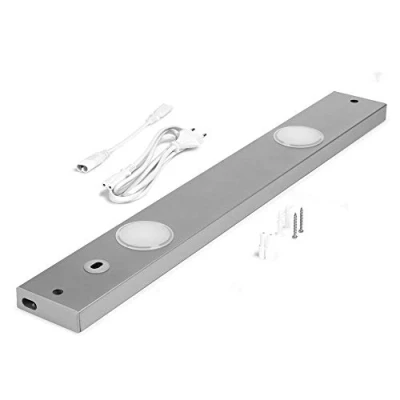 Image de Spot LED encastrable Peppa Sensor 60 cm Titane 7 W 450 lm Blanc chaud 3000 K