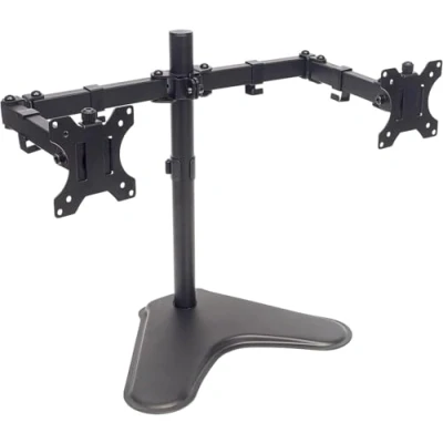 Image de Manhattan 0Z31823 461559 Support avec Bras pour Deux ecrans de 13&quot; a 32&quot; jusqu&#039;a 8 kg pivotant Double Sens Noir