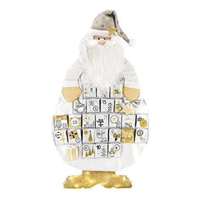 Image de My Home calendrier de l&#039;Avent « Père Noël » doré à remplir, XXL, en feutre