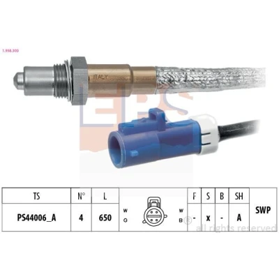 Image de EPS 1.998.300 Sonde lambda Made in Italy OE Equivalent chauffé, planaire, Filetage prégraissé FORD: Focus 3, C Max 2, 2