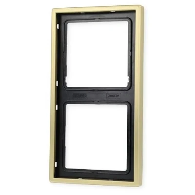 Image de Jung Cadre 2 Compartiment série LS Laiton Classic, 1 pièce, Me 2982 C