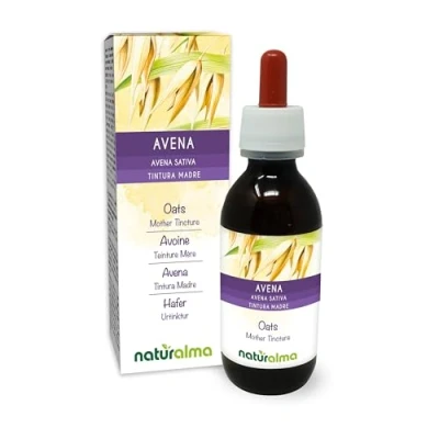 Image de Avoine (Avena sativa) sommités Teinture Mère sans alcool Naturalma Extrait liquide gouttes 120 ml Complément alimentaire Végétalien ou végan