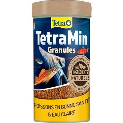 Image de Tetra TetraMin Aliments Premium Complet pour tous les Poissons Tropicaux Favorise la Croissance santé et Longévité Formule Bio Active en granulés 500 ml