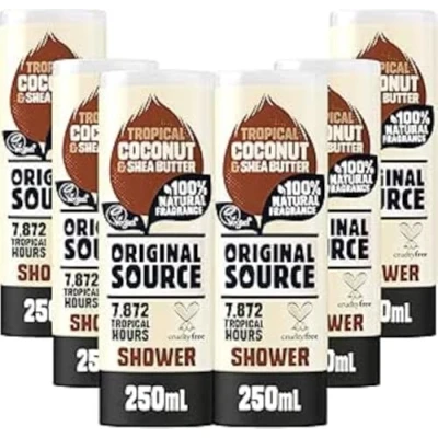 Image de ORIGINAL Source Gel Douche Noix de Coco &amp; Beurre Karité 250 ml Lot 6