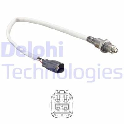 Image de DELPHI ES21243 12B1 Sonde lambda planaire, chauffé TOYOTA: Yaris III Van, Aygo, 3/5 portes