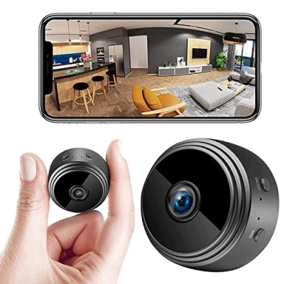Image de Mini Camera Espion Cachee Enregistreur,Full HD 1080P Micro Caméra WiFi Exterieur sans Fil Spy Cam Vision Nocturne Détection de Mouvement Camera,Interieur/Exterieur
