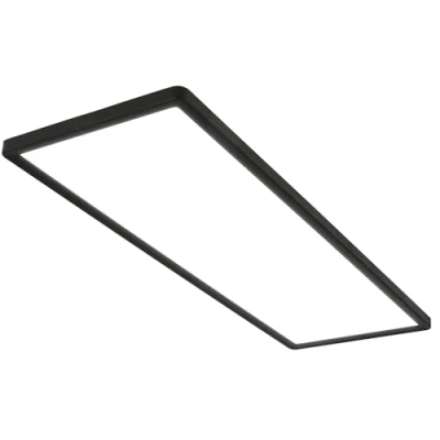 Image de BRILONER Plafonnier LED, Panneau LED ultra plat, effet rétroéclairé, lumière blanc neutre, 3.000 lumens, noir, 580x200x30mm (LxlxH) 7402 415