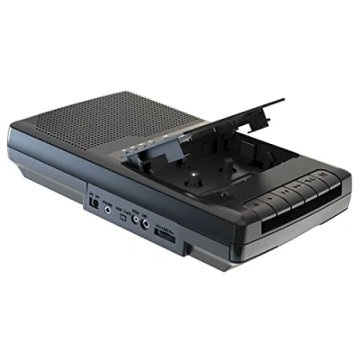 Image de Lecteur de Cassettes Audio Portable Cassette Numériser vers USB avec Poignée, Casque, Microphone, Haut parleur