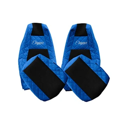 Image de F CORE Housses de Siege Camion compatibilité pour Scania R NEXTGEN S 01.17 Intégré conducteur Passager sièges Standard Bleu