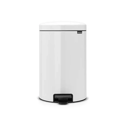 Image de Brabantia Poubelle à Pédale Newicon avec Seau en Plastique, 20L Blanc