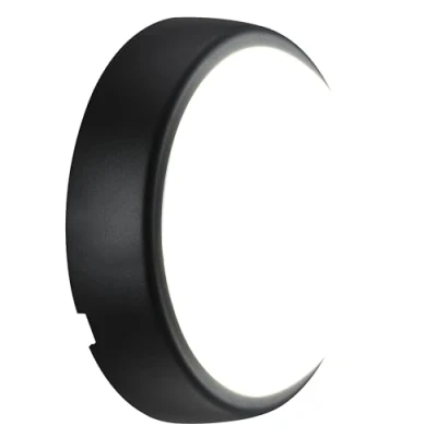 Image de Luceco EBE5R40 01 Hublot Ip54 5, 5W 450 LM 4000K, Plastique/Polycarbonate,, W, Blanc et Noir, Diametre 160mm