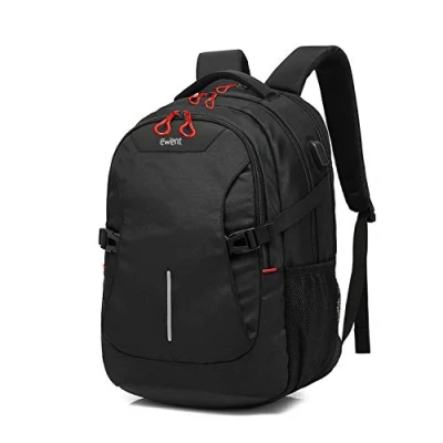 Image de Ewent Sac à Dos Ordinateur Portable, a jusqu&#039;à 15.6&quot;,11 Compartiments,pour Homme Femme,avec Chargeur USB,Sac Travail/école,Imperméable,Sac pour PC/Notebook,Voyage, Cadeau Unisexe