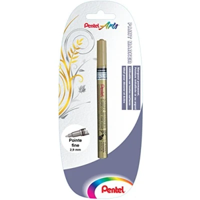 Image de Pentel MSP10x1X Marqueur Déco Permanent Pointe fine Or