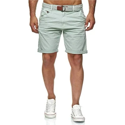 Image de Indicode Conor Short en coton, pour homme, Bleu clair, S