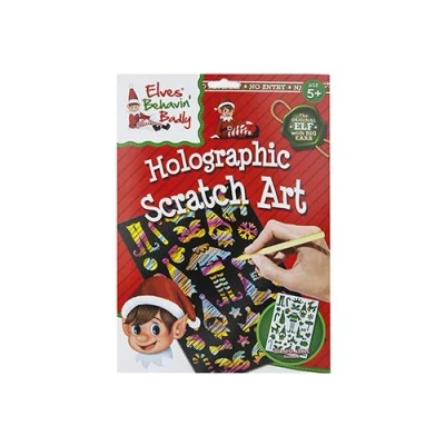 Image de Elves Behavin&#039; Badly Lot de 1 Elfe holographique à gratter Accessoire, 500046, Multicolore